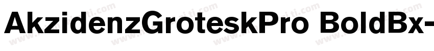 AkzidenzGroteskPro BoldBx字体转换